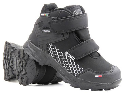 Śniegowce, trapery dziecięce z membraną - AMERICAN CLUB HL 26/22, czarne