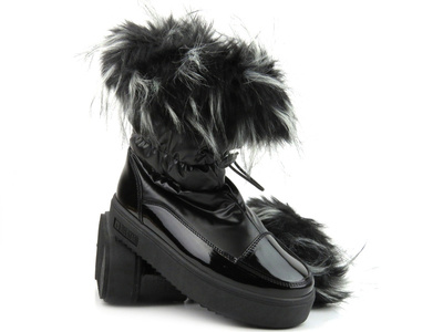Ciepłe śniegowce, eskimoski damskie - Big Star MM274379, czarne