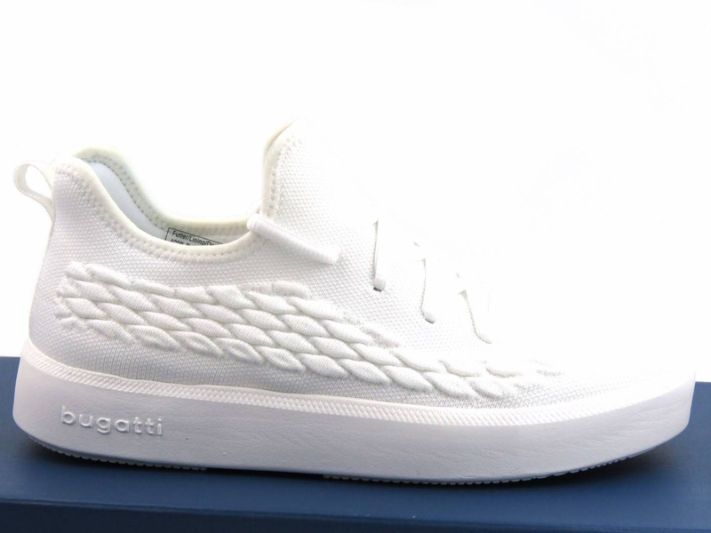 Sneakersy damskie, buty sportowe Bugatti 431-40712-6900, białe