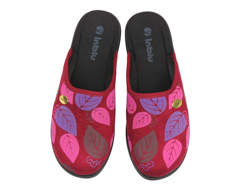 Wygodne kapcie damskie INBLU Inblu CU-5F bordowe