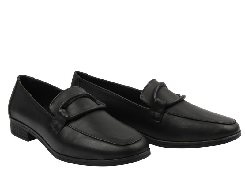 Stylowe półbuty damskie Nika Komfort 0817-25104, czarne