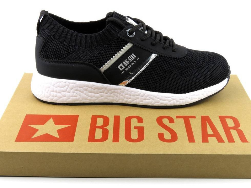 Buty sportowe damskie z Memory Foam - Big Star HH274347, czarne