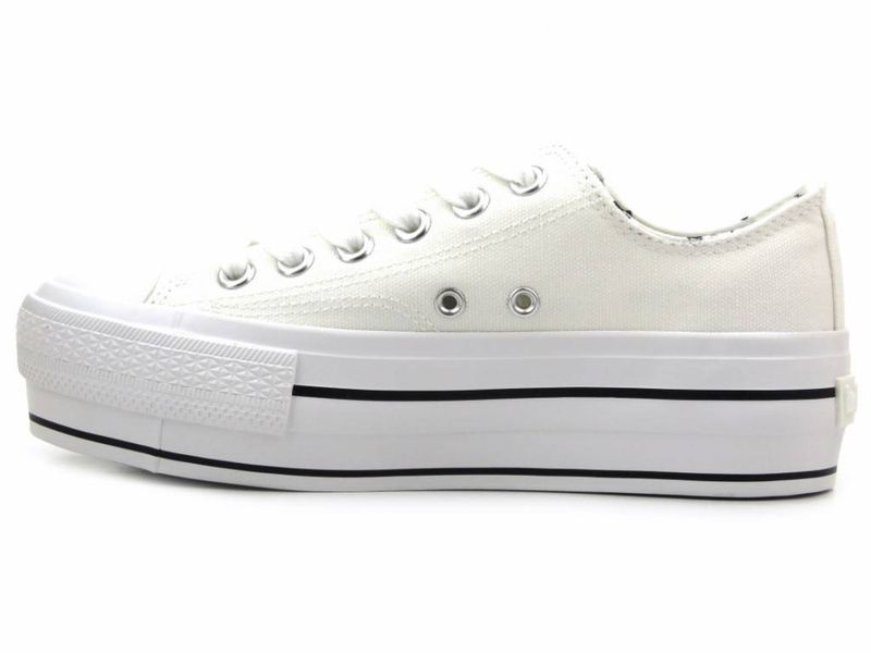 Trampki damskie, creepersy LEE COOPER LCW-22-31-0842L, białe