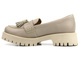 Beżowe półbuty, loafersy damskie Maciejka 05497