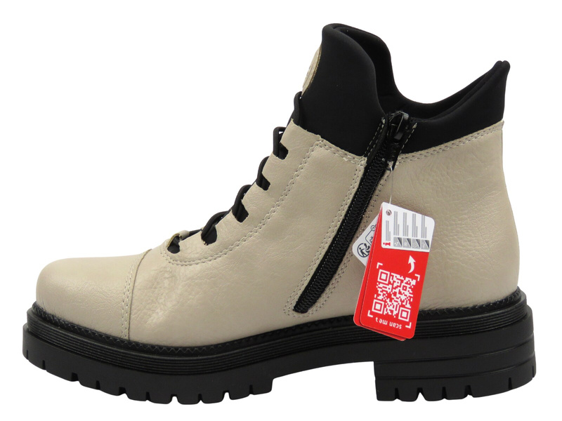 Wygodne botki damskie Rieker Y3163-60, beżowe