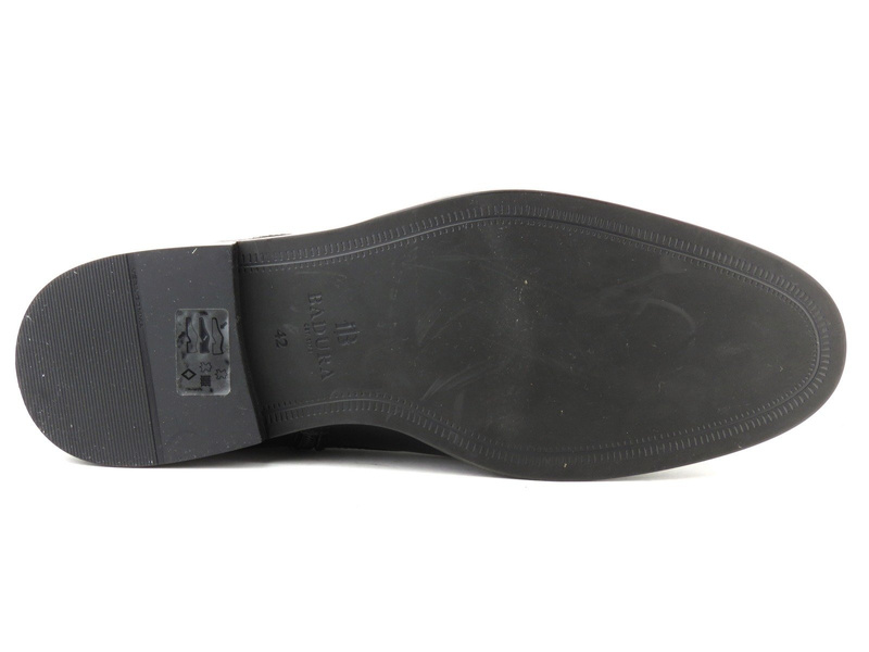 Eleganckie trzewiki męskie Badura 4663, czarne