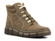 Ocieplane botki damskie sportowe - HELIOS Komfort 562S, ciemny beż