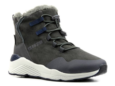 Ciepłe śniegowce, buty zimowe - BIG STAR II274260, ciemnoszare