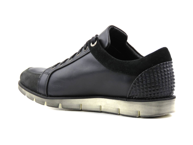Sneakersy, półbuty męskie sportowe - CONHPOL Dynamic D-1630S/03, czarne