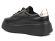 Sportowe buty damskie na platformie - CheBello 4292, czarne