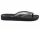 Sportowe japonki, klapki damskie IPANEMA 82840, czarno-srebrne