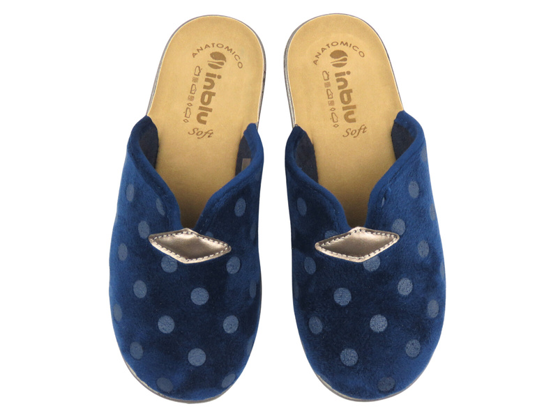 Kapcie damskie domowe Inblu OD-14, granatowy