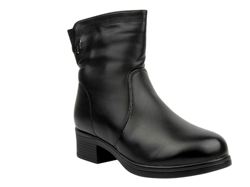 Ocieplane botki damskie - Vinceza 85152, czarne