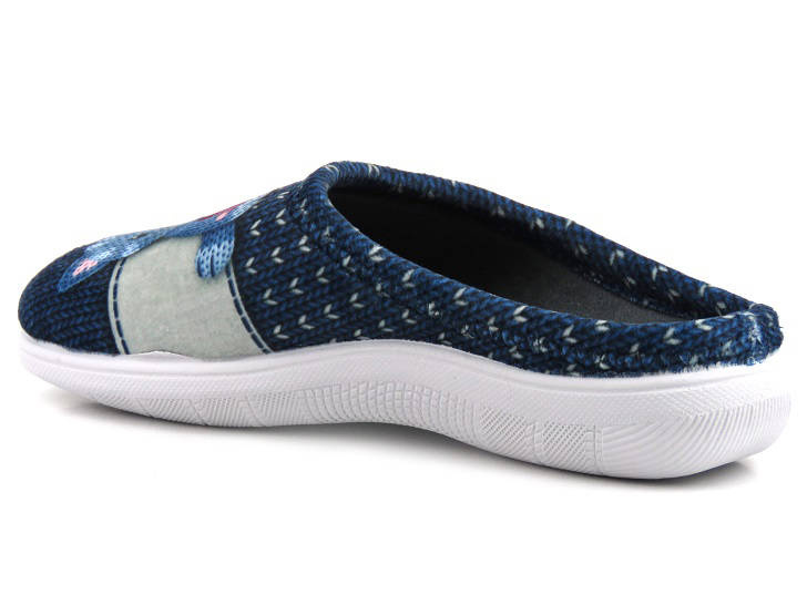 Kapcie damskie z kotem - INBLU CAMILLE, granatowe