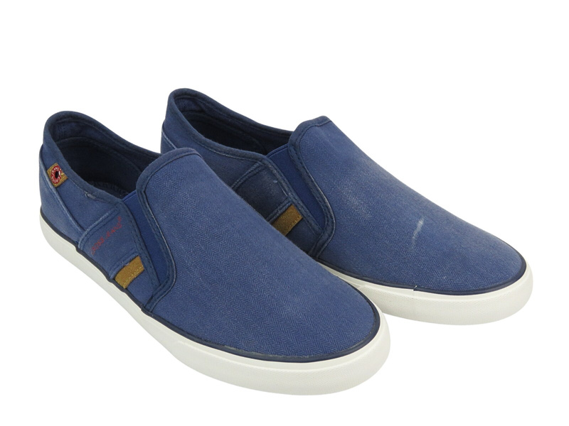 Trampki Męskie Tenisówki Cross Jeans FF1R4025C Granatowe Wsuwane