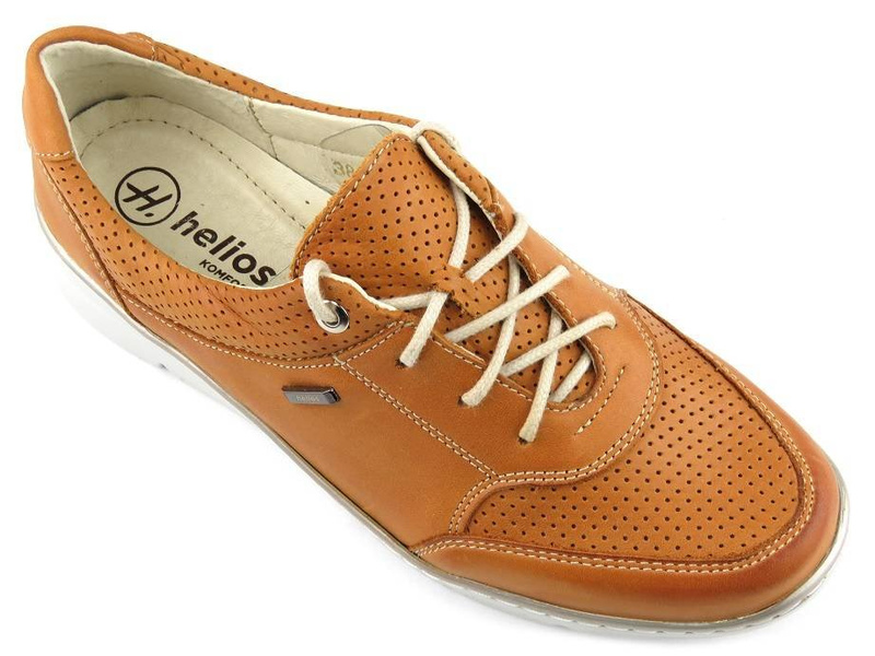 Półbuty damskie w sportowym fasonie - HELIOS Komfort 386, brązowe