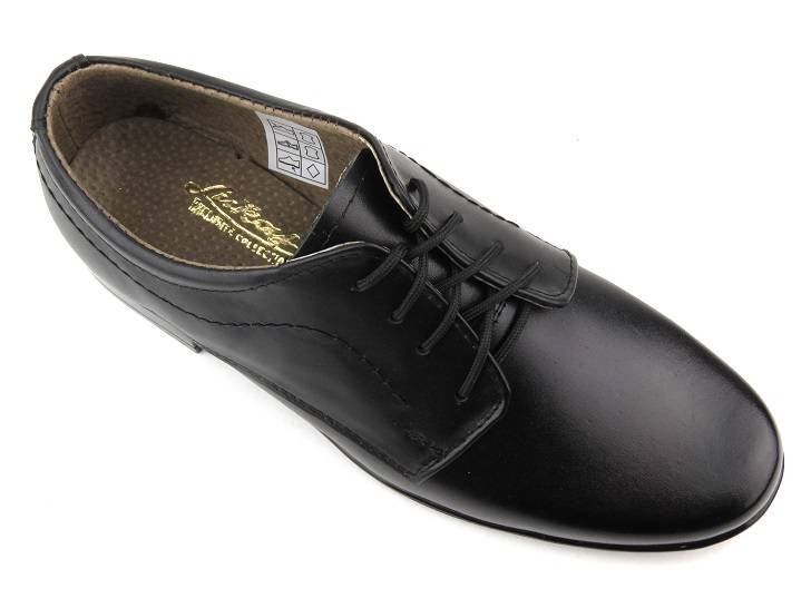 Eleganckie półbuty dziecięce, buty komunijne - Lukas J1, czarne