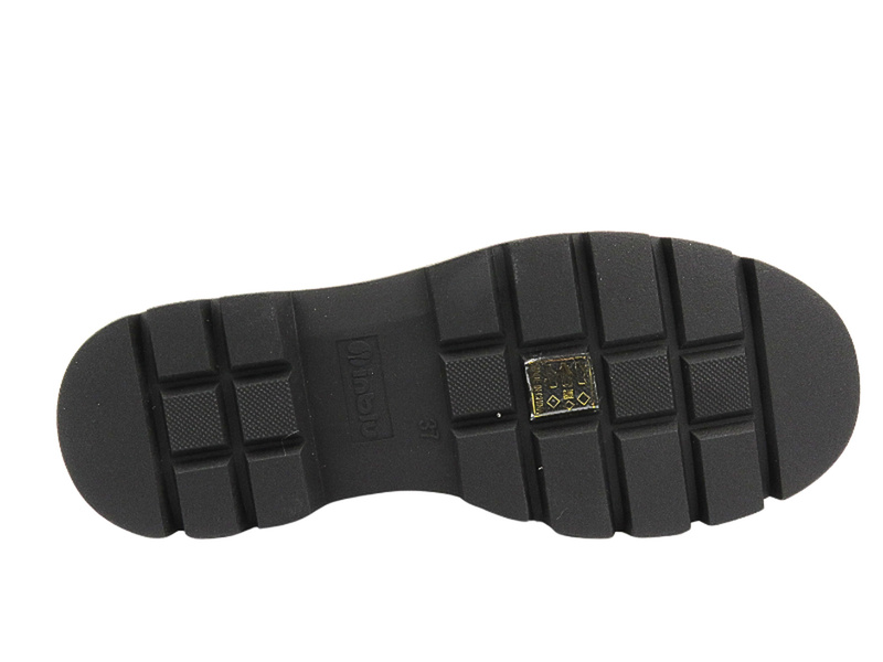 Półbuty Mokasyny Damskie - Inblu IC-27 Czarne - Wsuwane