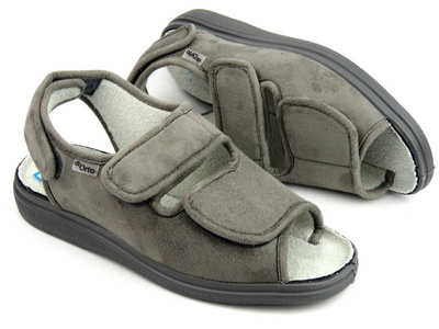 Sandały męskie profilaktyczno-zdrowotne Befado dr Orto 676M006, popielate
