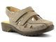 Wygodne sandały damskie o tęgości G 1/2 - Axel 2498, beżowe