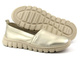 Skórzane półbuty, buty damskie wsuwane - HELIOS Komfort 405, złote