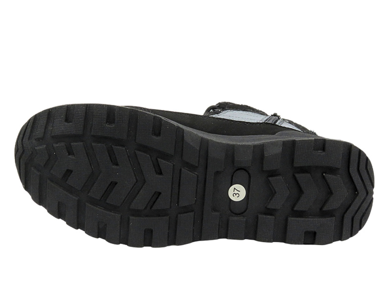 Wysokie śniegowce damskie - AMERICAN CLUB SN 43/24, szare