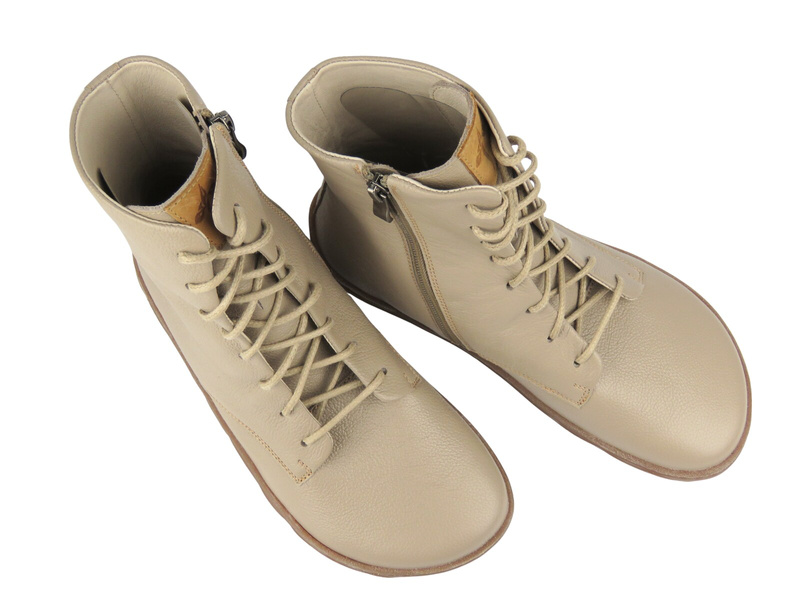 Barefoot minimalistyczne botki damskie Nika Komfort 1442, cappuccino