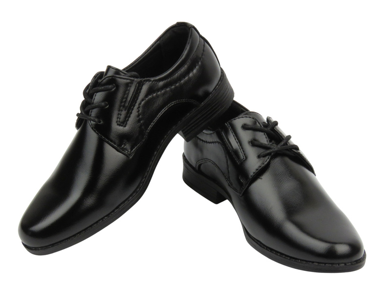Eleganckie półbuty dziecięce, buty komunijne - Unisoft 24ML26-6777, czarne