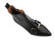 Eleganckie botki damskie z noskiem w szpic - VENEZIA 1605320, czarne