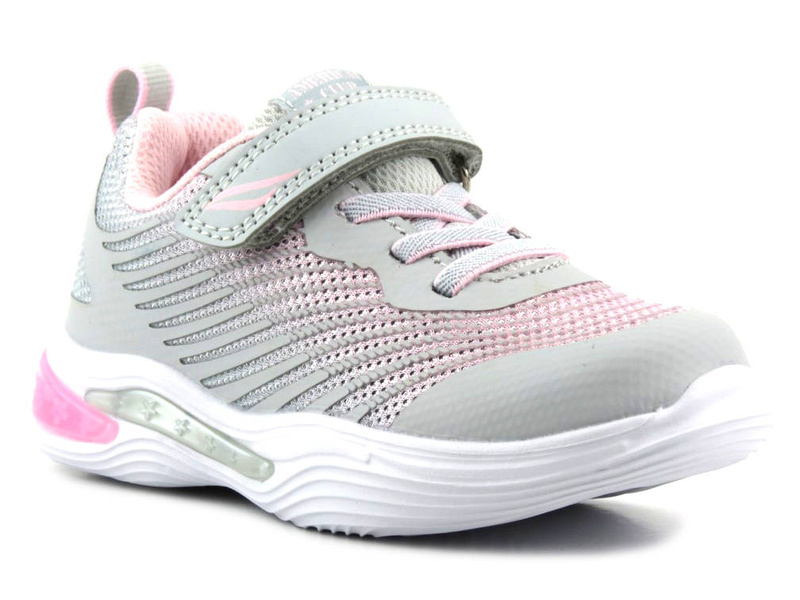 Sneakersy, buty sportowe dla dziewczynki - AMERICAN CLUB ES 132/23, szare