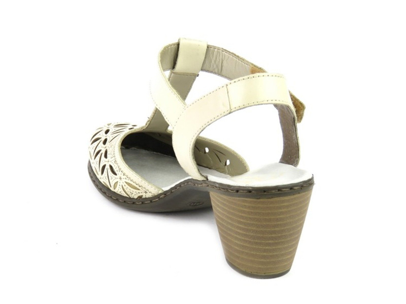 Sandałki damskie na obcasie - RIEKER 40995