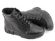Ocieplane botki damskie w stylu sportowym - HELIOS Komfort 562S, czarny 3