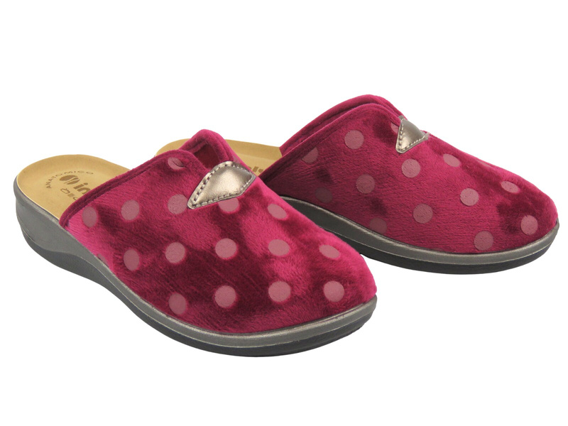 Kapcie damskie domowe Inblu OD-14, bordowy