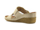 Klapki damskie ze skóry naturalnej - WASAK 0653, beżowe