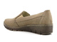 Skórzane półbuty damskie wsuwane - Helios Komfort 350, beżowe
