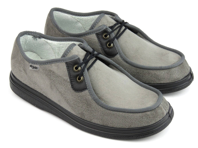 Kapcie, buty męskie  profilaktyczne, ortopedyczne Befado dr Orto 871M006, szare