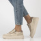 Sneakersy damskie na platformie - Filippo DP6862/25, beżowe