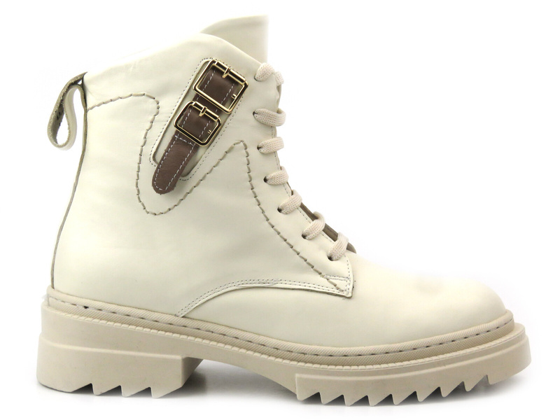 Botki damskie - VENEZIA 8211301, beżowe