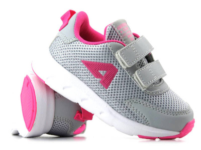 Sportowe buty, adidaski dziecięce  - AMERICAN CLUB ES 127/23, szare