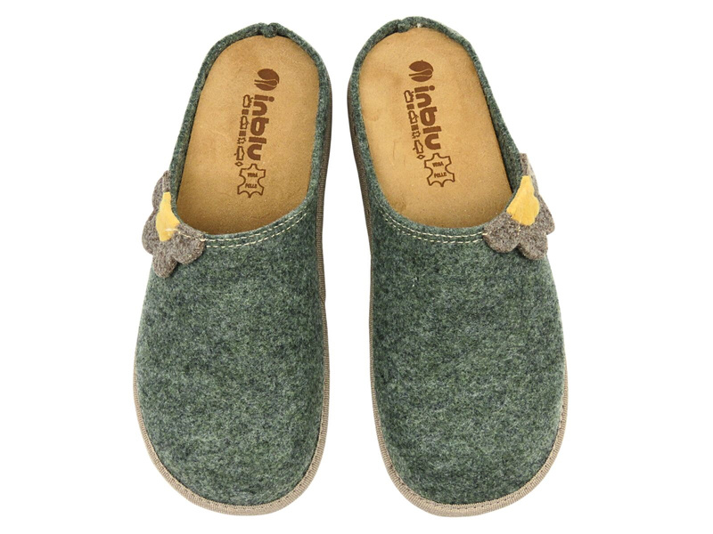 Wygodne kapcie damskie INBLU CS-43, zielone
