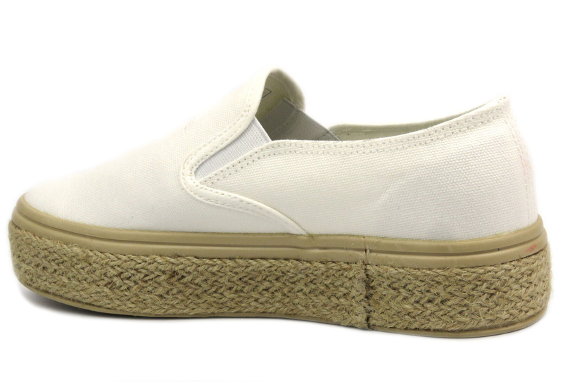 Półbuty, espadryle damskie Lee Cooper LCW-24-44-2430L, białe