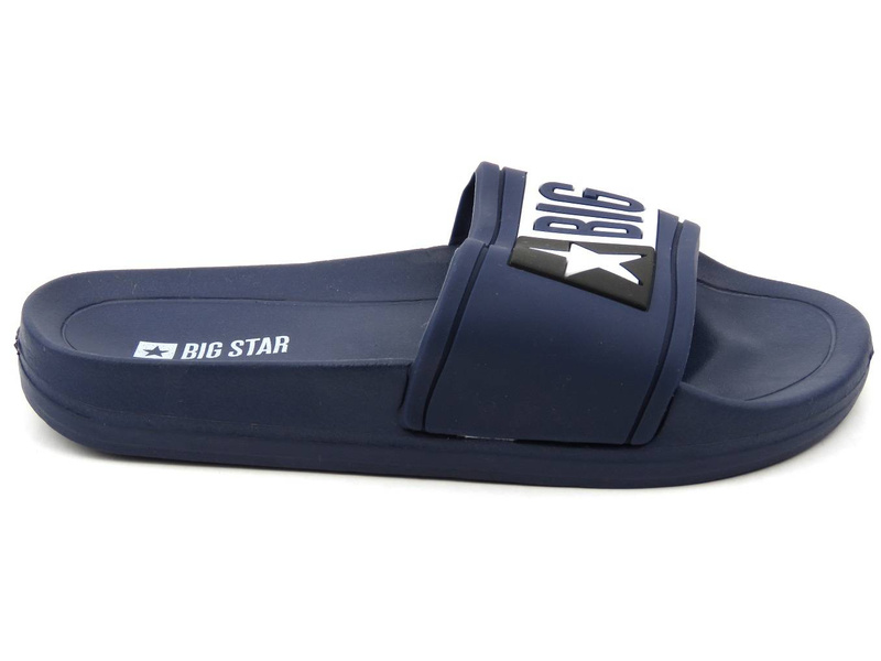 Sportowe klapki dziecięce z gumy - BIG STAR DD374152, granatowe