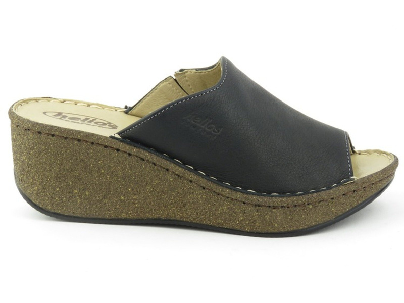 Klapki damskie HELIOS 213, czarne