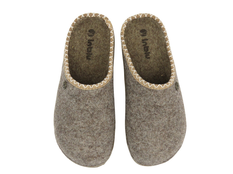 Kapcie damskie filcowe beżowe Inblu ED-31