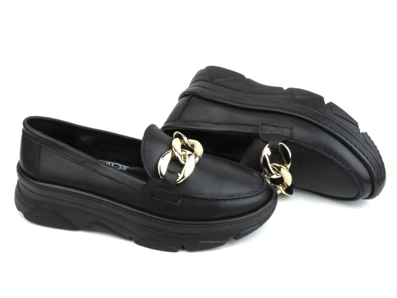 Półbuty damskie Venezia G500 101, czarne