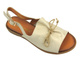 Skórzane sandały damskie - Cambell 25-00657, złote