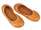 Barefoot skórzane minimalistyczne baleriny damskie Nika Komfort 14506, brązowe 