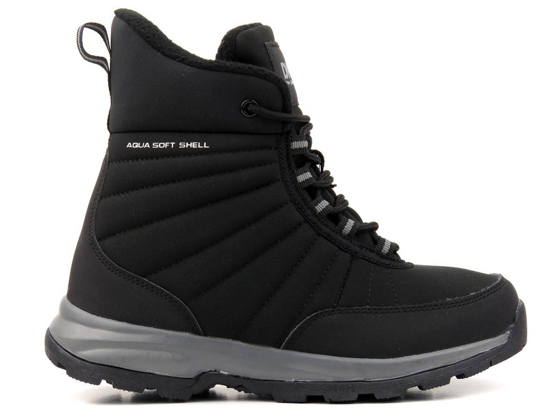 Ciepłe śniegowce damskie DK Soft Shell 1027, czarne