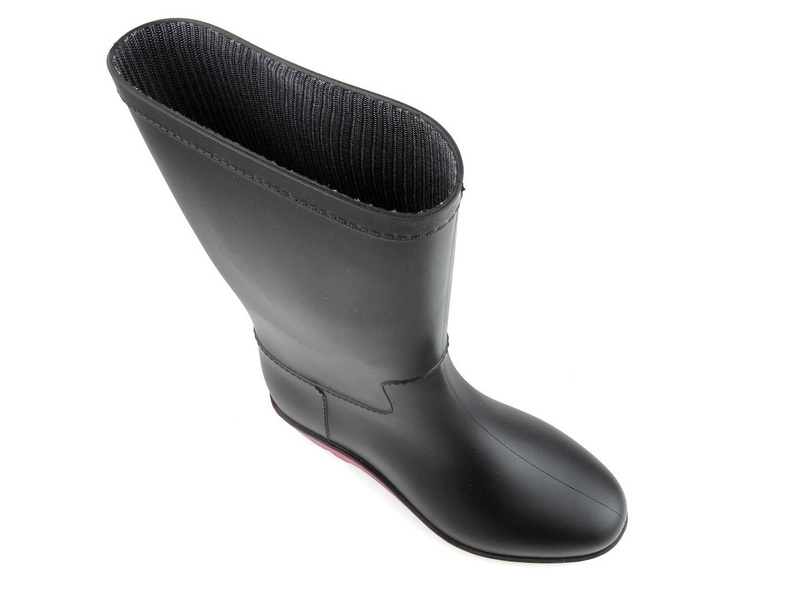 Wysokie kalosze damskie - REALPAKS SG-5/2, czarne