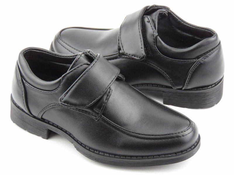 Eleganckie półbuty wizytowe, buty komunijne - American Club KOM 37/22, czarne